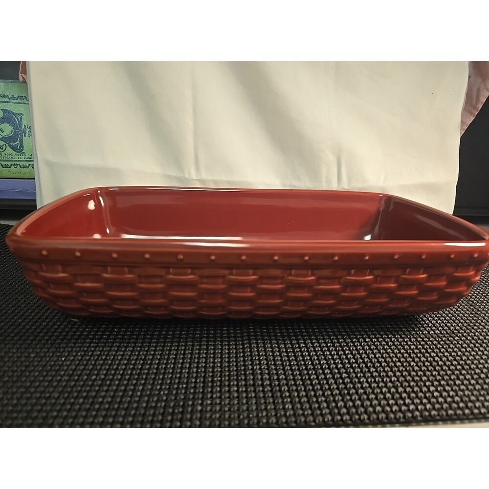 NEW IN BOX Longaberger Woven REFLECTIONS Server Large 31684440 Paprika